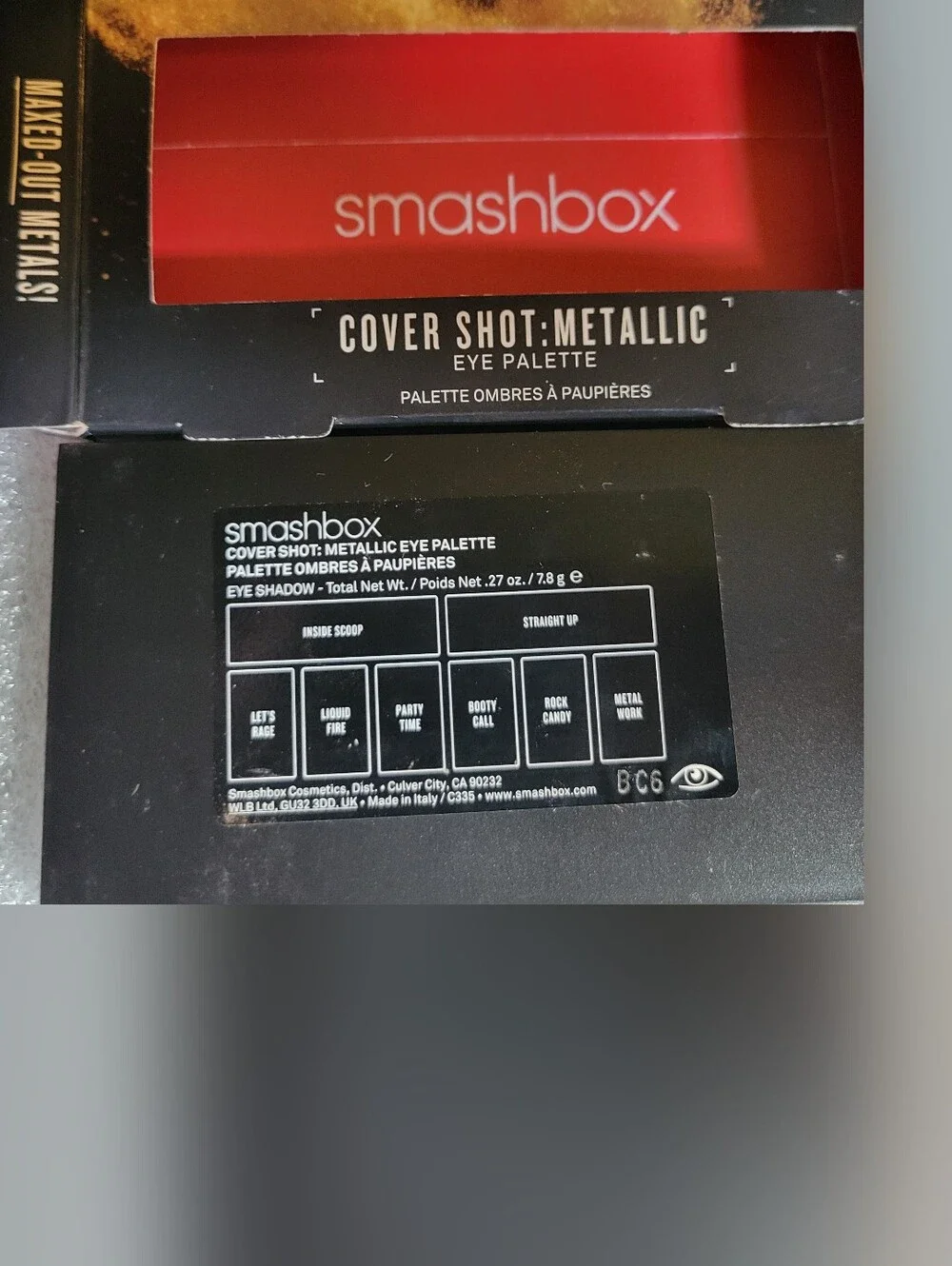 HTF🍹Eyeshadow Need🍹BNIB LE Smashbox Fullsize METALLIC Cover Shot Eye Palette!